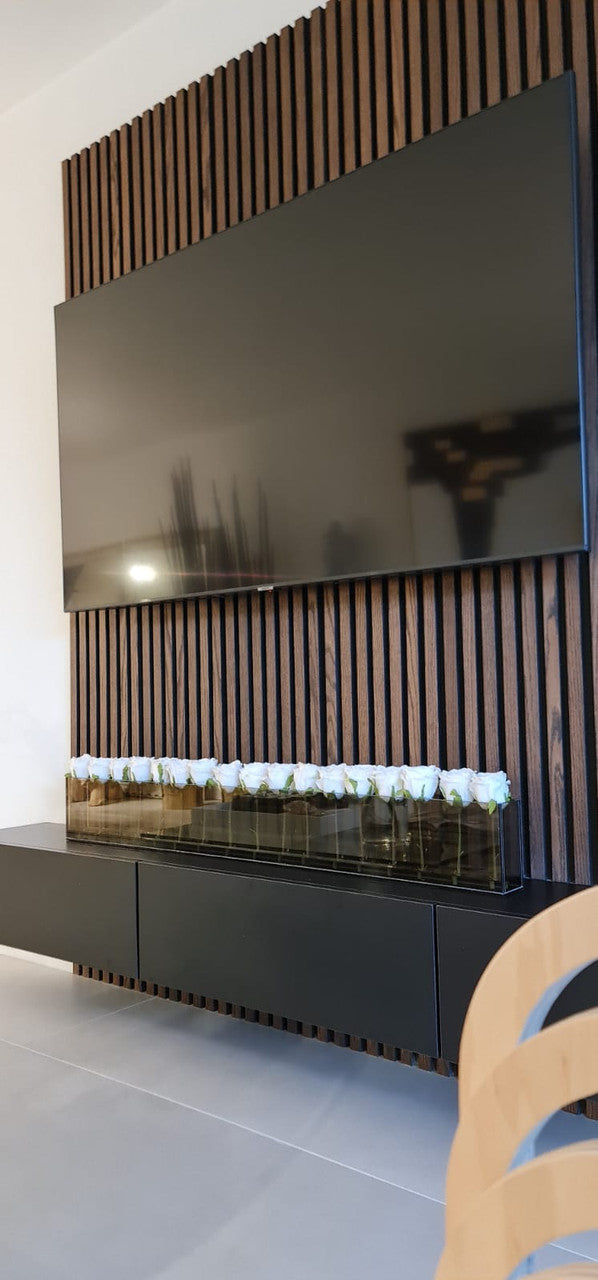 Casa Moderna fin 48" aux roses blanches