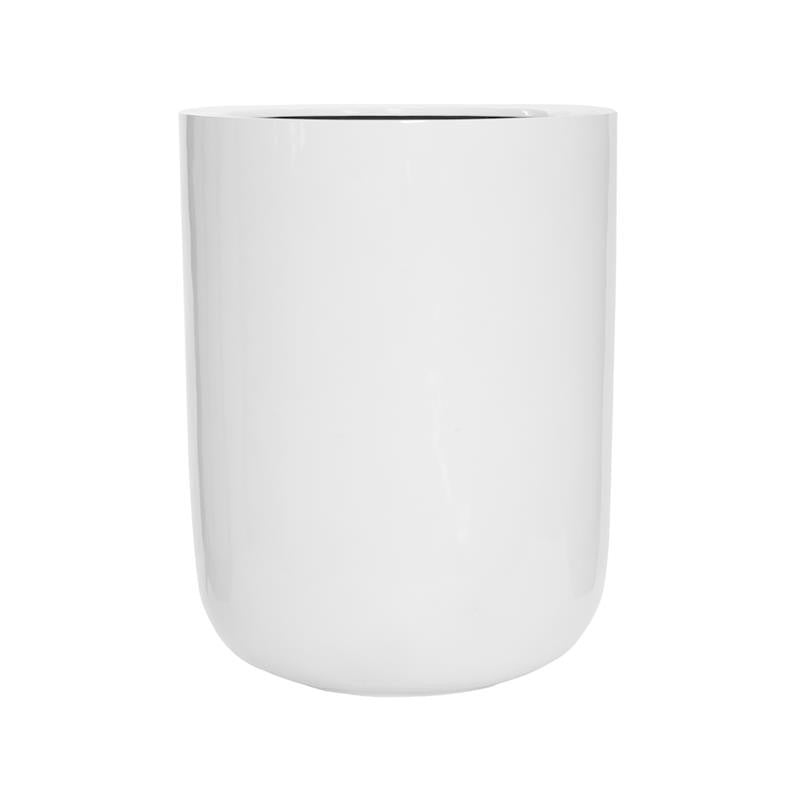 Dice XL fibre de verre blanc brillant